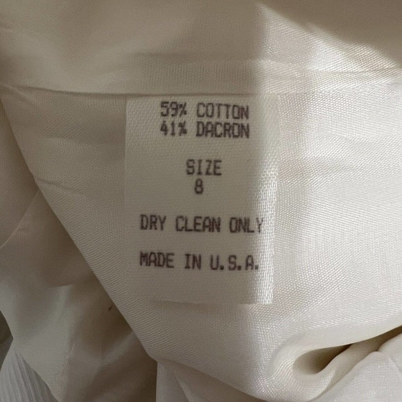 Alberto Makali Cream Abstract Textured Patterned High Waist Flat Front Pants - 8 - Picture 8 of 10